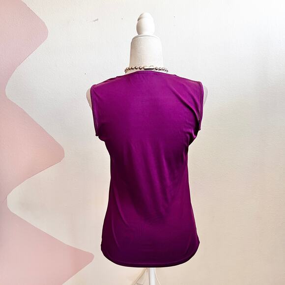 The Limited Purple Cowl Neck Top Vintage 90s 2000s Soft Minimalist Chic Blouse - Picture 2 of 6